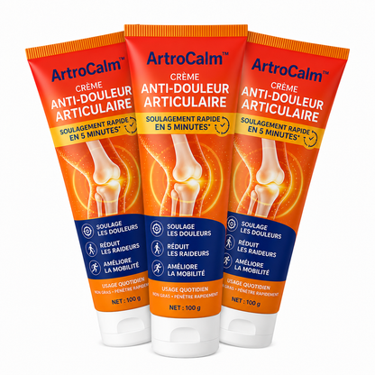 ArtroCalm™ Crème Anti-Douleur Articulaire | Soulagez vos articulations raides et douloureuses en 5 minutes !