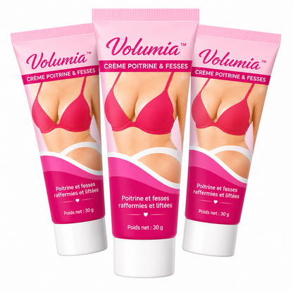 Volumia™ Crème Poitrine & Fesses | Augmente visiblement vos formes en quelques minutes !